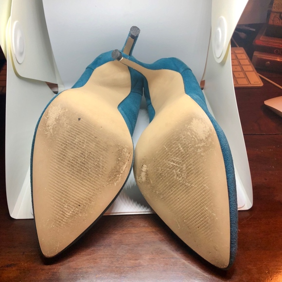 Steve Madden Carolina Blue Suede High Heels - Picture 6 of 8